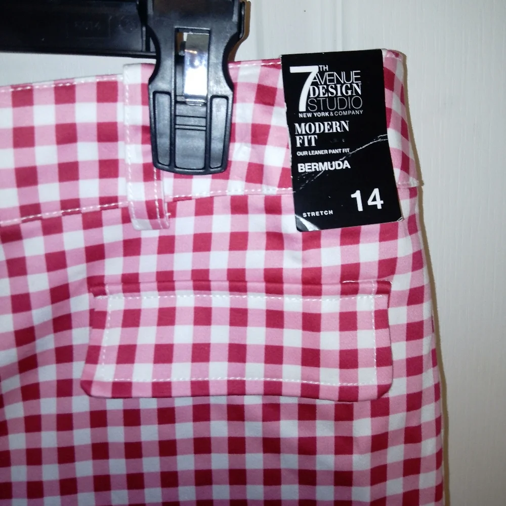 NWT/7th Ave New York and company red and Bermuda shorts/size 14